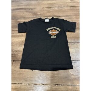 Harley Davidson Shirt Youth XS 5/6 Black Hawaii Honolulu  2014